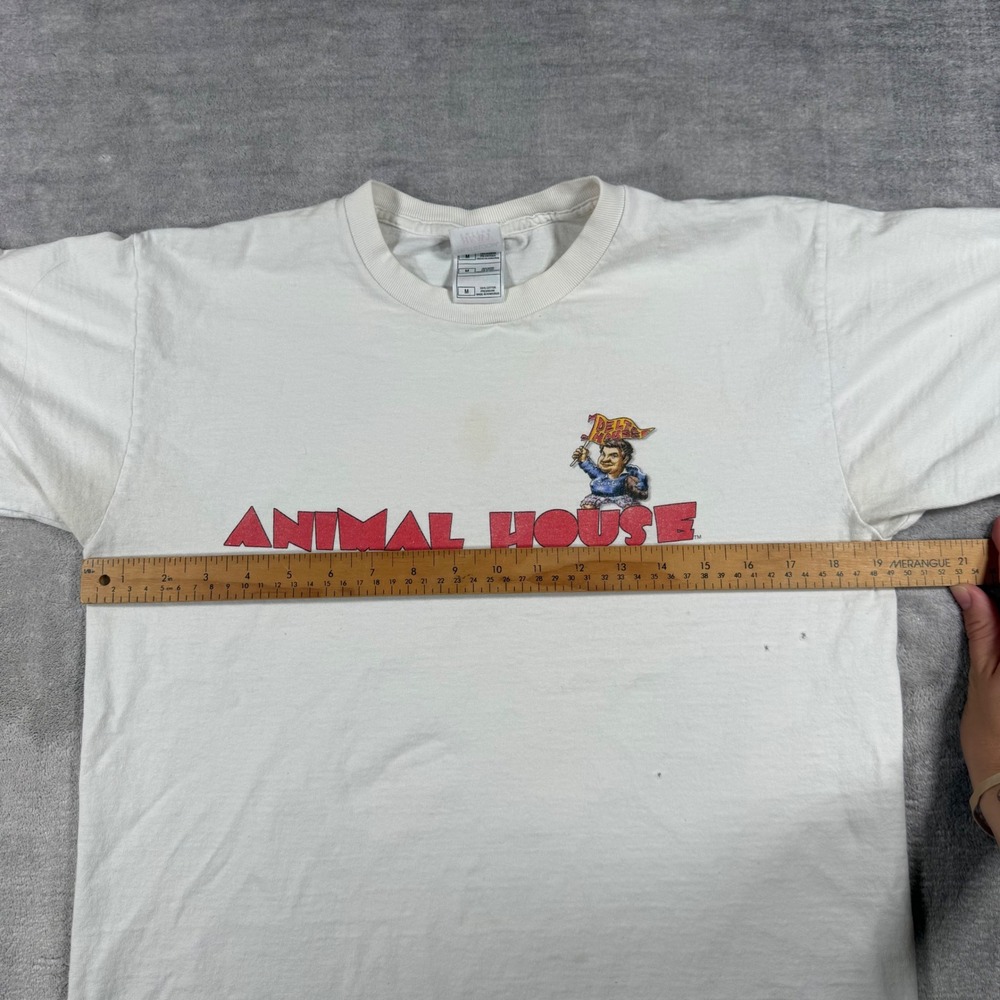 Animal House Shirt Mens Medium White Vintage Y2K Movie Graphic Delta House - Picture 12 of 13